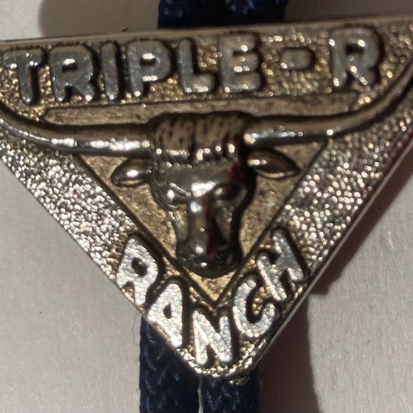 Vintage 1957 Metal Bolo Tie, Silver, Triple-R Rach, Walt...